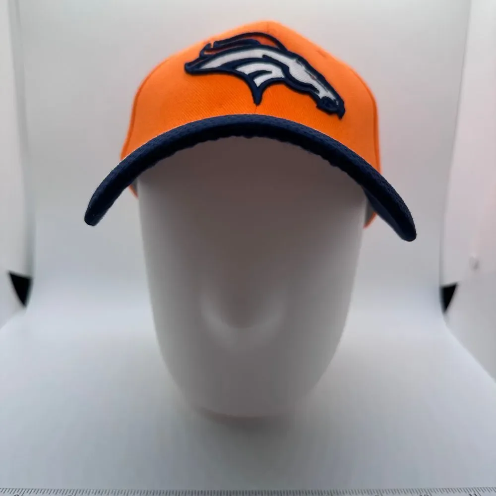 New Era Denver Broncos‎ NFL Official Team Baseball Cap Hat Orange Navy Football